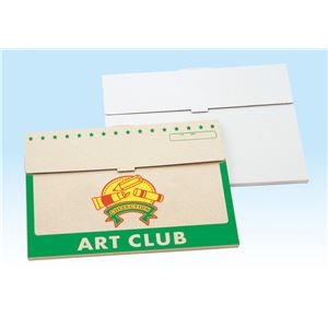 （まとめ）アーテック ●新 作品収納ケース（ART CLUB） 茶 【×15セット】