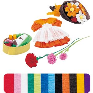 （まとめ）アーテック クレープ紙 500×250 12色組 【×30セット】