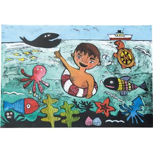（まとめ）アーテック 一版多色木版画 大 【×15セット】