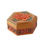 （まとめ）アーテック 木彫六角小箱 【×10セット】