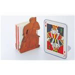 （まとめ）アーテック 木彫ブックエンド（桂） 【×10セット】