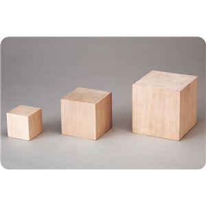 （まとめ）アーテック 立体木彫キューブ（桂） 50mm角 【×30セット】