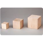 （まとめ）アーテック 立体木彫キューブ（桂） 50mm角 【×30セット】