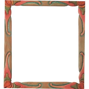 （まとめ）アーテック 木彫しきし額縁（細） 【×10セット】