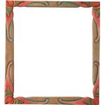 （まとめ）アーテック 木彫しきし額縁（細） 【×10セット】