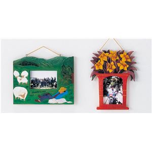 （まとめ）アーテック 木彫写真額（桂） 【×5セット】