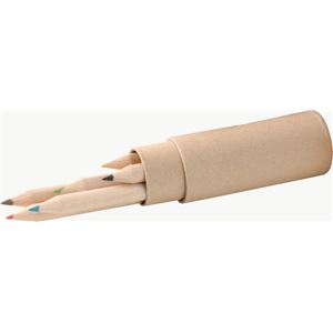 （まとめ）アーテック 6色いろえんぴつ（紙筒ケース入） 【×60セット】