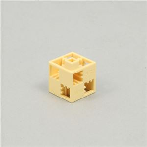 （まとめ）アーテック Artecブロック 基本四角 24P 薄黄 【×15セット】