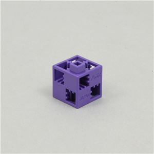 （まとめ）アーテック Artecブロック 基本四角 24P 紫 【×15セット】