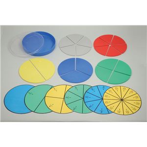 （まとめ）アーテック 丸型分数説明器（大） 【×5セット】