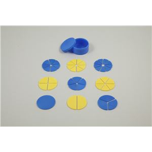 （まとめ）アーテック 丸型分数説明器（小） 【×5セット】