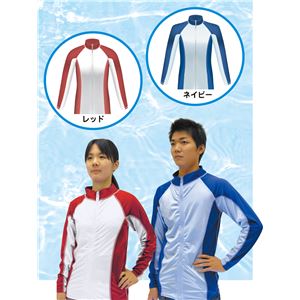 （まとめ）アーテック UVカットスイムジャンパーネイビ（M〜L） 【×5セット】