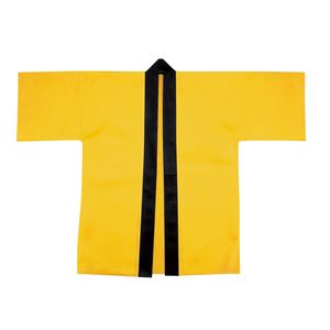 （まとめ）アーテック カラー不織布ハッピ 大人用 L 黄 【×15セット】