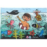 （まとめ）アーテック 一版多色木版画 4切 【×15セット】