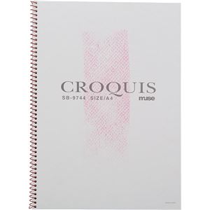 （まとめ）アーテック Mu クロッキー用紙 A4 SB-9744 レッド 【×15セット】