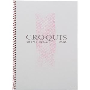 （まとめ）アーテック Mu クロッキー用紙 B4 SB-9754 レッド 【×15セット】