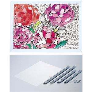 （まとめ）アーテック プラ製額縁 8切用（透明板付） 【×15セット】