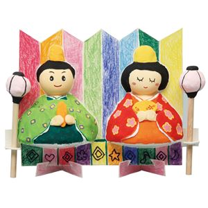 （まとめ）アーテック 手づくりひな人形（ふわりん小付） 【×15セット】