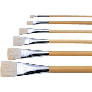 （まとめ）アーテック 平筆（ポスター用・白毛）1号 【×30セット】