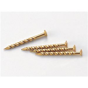 （まとめ）アーテック しんちゅうメッキ スクリュー釘 100本 【×30セット】