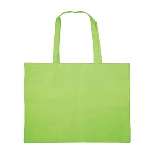 （まとめ）アーテック 作品収納バック大不織布／黄緑（マチ付） 【×40セット】