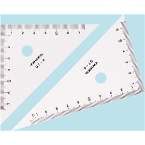 （まとめ）アーテック 三角定規（10cm）0スタート 【×40セット】