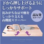 高反発ウレタン使用ミラクルドリームスリーパー(三つ折りマットレス) 【8： 厚さ15cm/セミダブル】