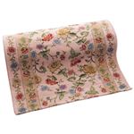 ゴブラン調シェニール織廊下敷き(カーペット) 【18： 廊下敷/約97cm×340cm】 滑りにくい加工 ローズ