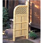 白玉袖垣(間仕切り/目隠し) 【3： 幅75cm×高さ170cm】 天然竹 〔屋外/玄関/庭/室外機隠し〕