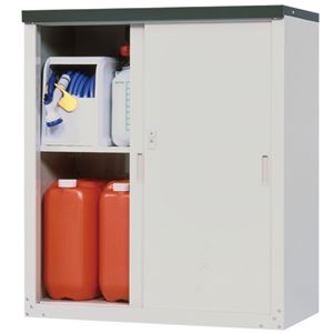 スチール製屋外収納庫(物置) 【1： 高さ102cm】 鍵付き 日本製