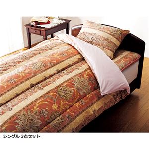 多機能布団セット 【2： ダブルサイズ/4点セット】 日本製 エンジ 〔抗菌・防臭・防ダニ・吸汗速乾〕