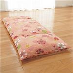 和綴じふっくら大判ごろ寝 長座布団 (70cm×180cm) 日本製 ピンク