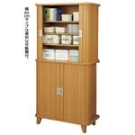 組立簡単ジャバラ収納庫(チェスト) 【1： 幅84cm】 可動式棚板6枚付き