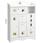南欧風トイレラックシリーズ 【3： 幅48cmタイプ】 ホワイト(白) 【完成品】