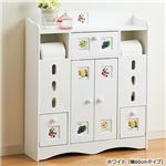 南欧風トイレラックシリーズ 【4： 幅60cmタイプ】 ホワイト(白) 【完成品】