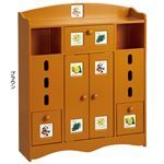 南欧風トイレラックシリーズ 【4： 幅60cmタイプ】 ブラウン 【完成品】