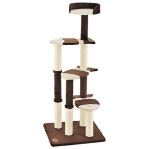 キャットタワー/猫のおあそびポール お魚ファミリー 【2： ハイタイプ】 〔猫用品〕