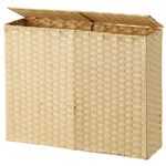 トイレットペーパー収納ボックス ラタン風 幅15cm×奥行49.5cm×高さ40cm アイボリー