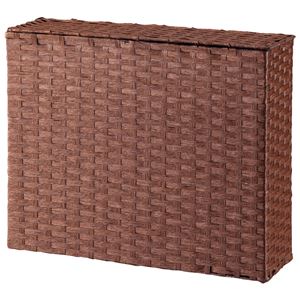 トイレットペーパー収納ボックス ラタン風 幅15cm×奥行49.5cm×高さ40cm ブラウン