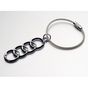 AUDI ワイヤー４Ring キーリング 