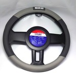 SPARCO（スパルコ） ステアリングカバーSサイズGREY／BLACK（レザー）SPC1109GRJS 