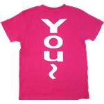 【アホ研究所・アホTシャツ・自虐Tシャツ・おもしろTシャツ】YOUやっちゃいなよ Sサイズ ピンク