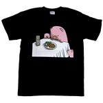 【アホ研究所・アホTシャツ・自虐Tシャツ・おもしろTシャツ】ブタ Lサイズ ブラック