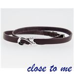SBR13-013 close to me（クロス・トゥ・ミー） レザーブレスレット メンズ