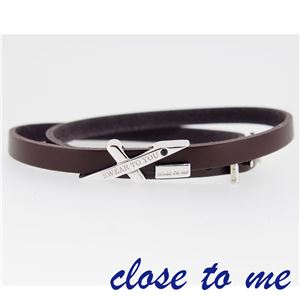 SBR13-015 close to me（クロス・トゥ・ミー） レザーブレスレット メンズ