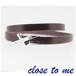 SBR13-016 close to me（クロス・トゥ・ミー） レザーブレスレット レディース