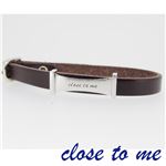 SBR13-019 close to me（クロス・トゥ・ミー） レザーブレスレット ユニセックス
