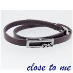 SBR13-037 close to me（クロス・トゥ・ミー） レザーブレスレット メンズ