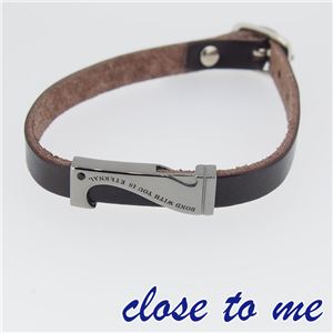 SBR13-039 close to me（クロス・トゥ・ミー） レザーブレスレット メンズ