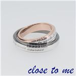 SR14-009BKPG close to me（クロス・トゥ・ミー） シルバーリング ペア 9号